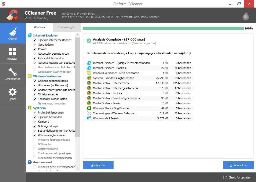 CCleaner Pro - 1 Jaar – afbeelding 2